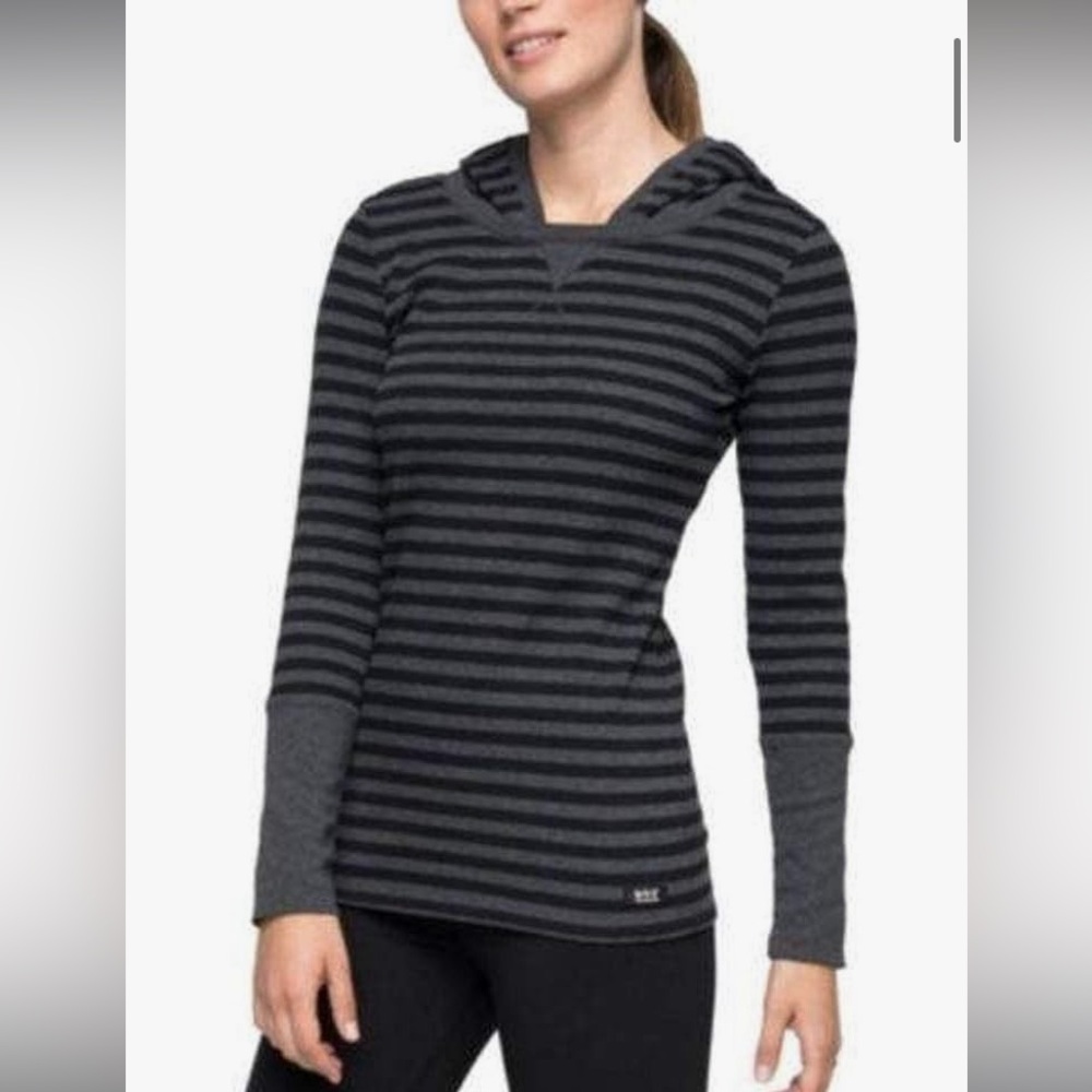 🎉 3/$15 Marc New York Striped Ribbed Hoodie M